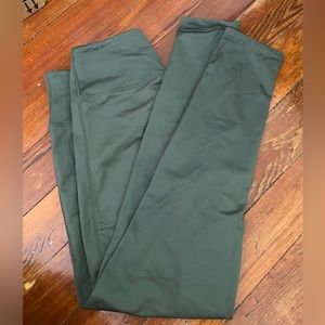 High waisted leggings - olive green
